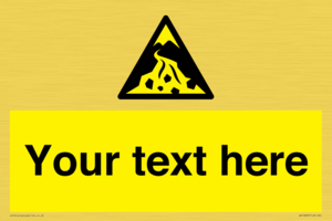 Custom Warning: Debris flow zone